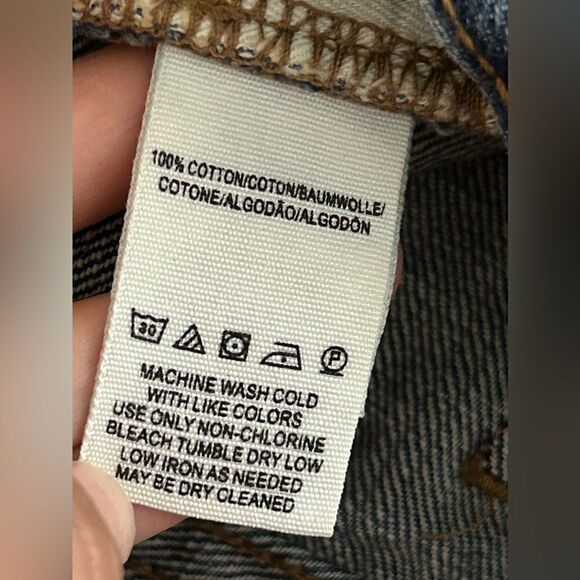 We The Free Daisy Chain Lace Denim Shorts - Picture 9 of 10